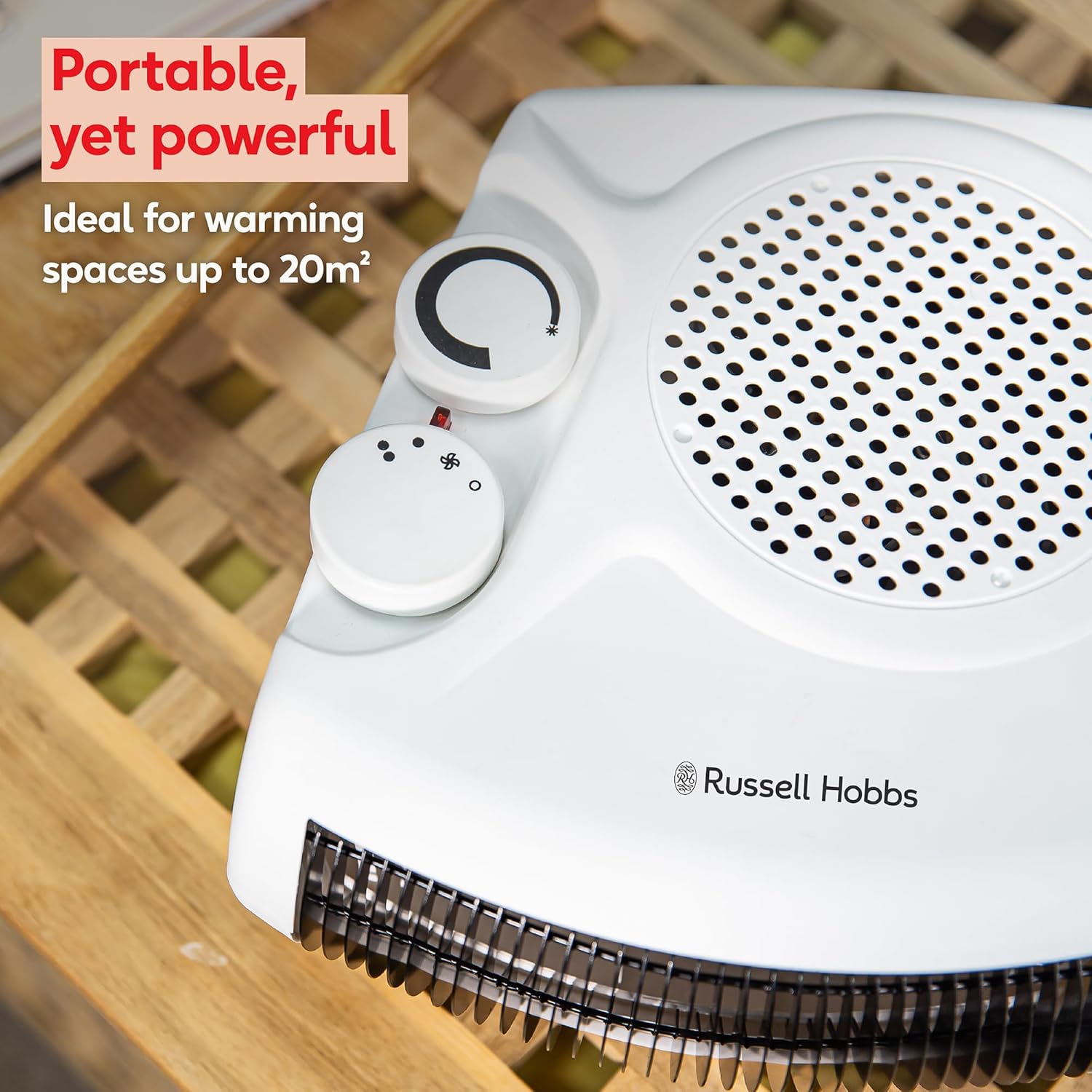 Buy Russell Hobbs,Russell Hobbs RHFH1005W 2000W PTC Ceramic Heater – Portable, Horizontal/Vertical Use, 2 Heat Settings, Adjustable Thermostat, Overheat Protection – White - Gadcet UK | UK | London | Scotland | Wales| Near Me | Cheap | Pay In 3 | Household Appliances